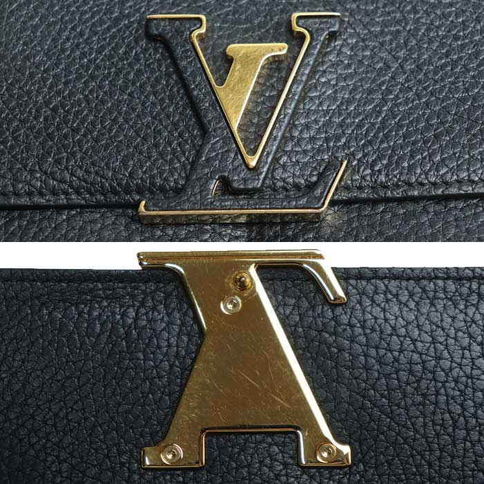 LOUIS VUITTON ルイ・ヴィトン ポルトフォイユ･カプシーヌ 長財布 ブラック M61248 NZ3107 レディース【中古】