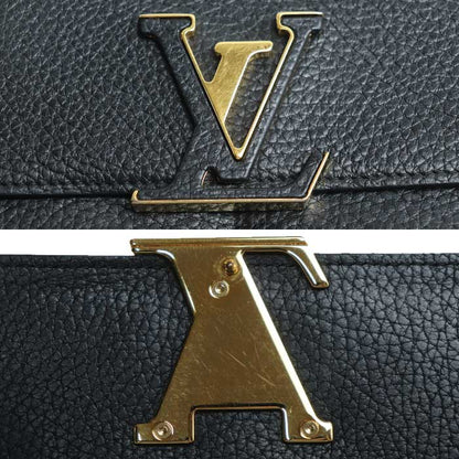 LOUIS VUITTON ルイ・ヴィトン ポルトフォイユ･カプシーヌ 長財布 ブラック M61248 NZ3107 レディース【中古】
