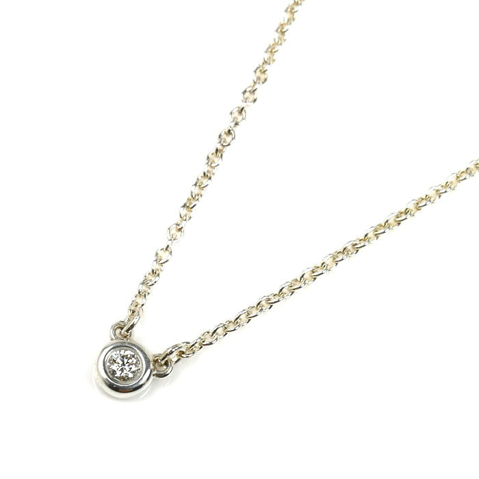 TIFFANY&Co. ティファニー シルバー925 バイザヤード ネックレス 60017891 ダイヤモンド 1.5g 41cm レディース【中古】