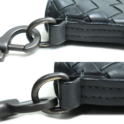 BOTTEGAVENETA ボッテガヴェネタ イントレチャート ショルダーバッグ グレー 276357 メンズ【中古】