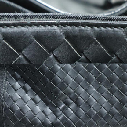 BOTTEGAVENETA ボッテガヴェネタ ハイテクキャンバス イントレチャート トートバッグ ブラック 452662 メンズ【中古】