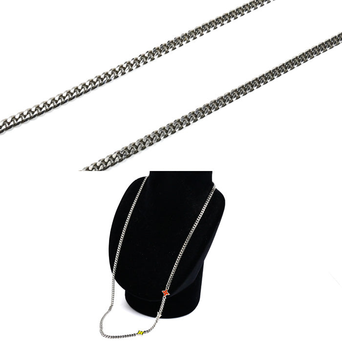 LOUIS VUITTON ルイ・ヴィトン メタル モノグラム ロウ ネックレス M01951 RM1214 26.3g 65cm レディース【中古】