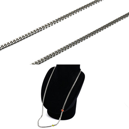 LOUIS VUITTON ルイ・ヴィトン メタル モノグラム ロウ ネックレス M01951 RM1214 26.3g 65cm レディース【中古】