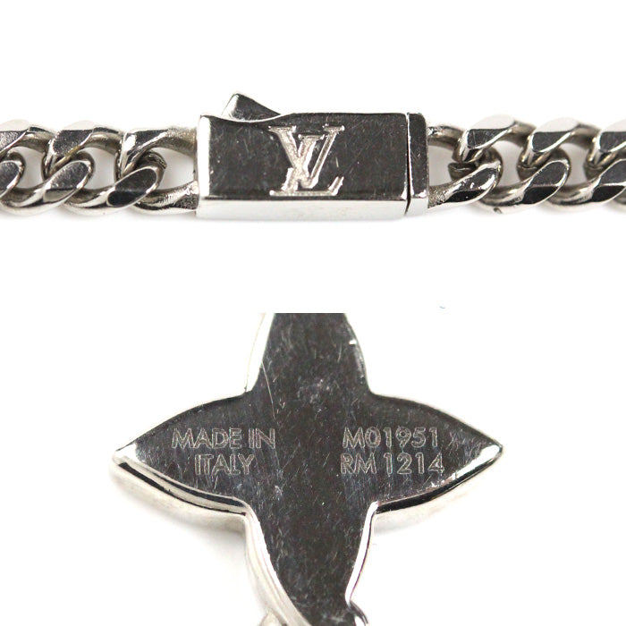 LOUIS VUITTON ルイ・ヴィトン メタル モノグラム ロウ ネックレス M01951 RM1214 26.3g 65cm レディース【中古】