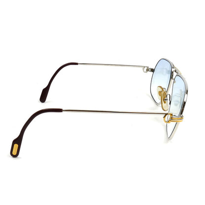 CARTIER カルティエ メガネ ブルー 度入 ユニセックス 59□14 140 【中古】