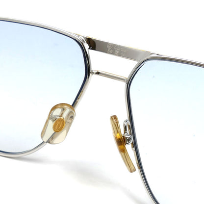 CARTIER カルティエ メガネ ブルー 度入 ユニセックス 59□14 140 【中古】