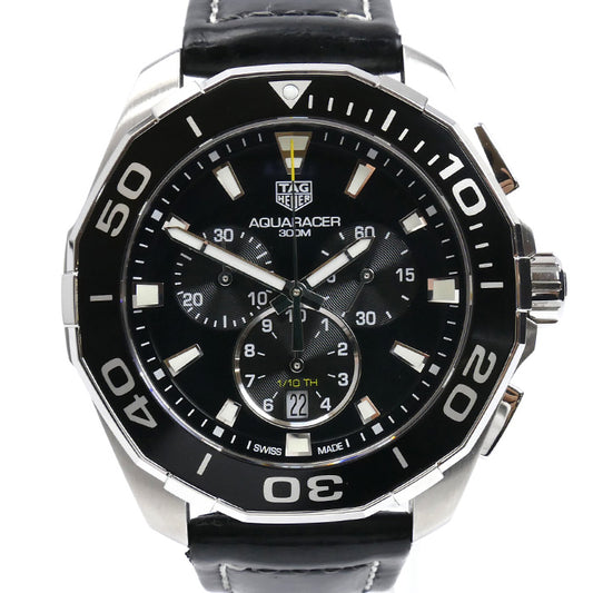 TAG HEUER タグホイヤー アクアレーサー 腕時計 電池式 CAY111A クロノ メンズ【中古】