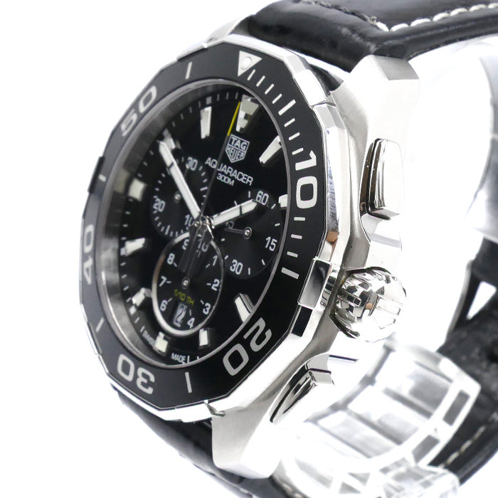 TAG HEUER タグホイヤー アクアレーサー 腕時計 電池式 CAY111A クロノ メンズ【中古】