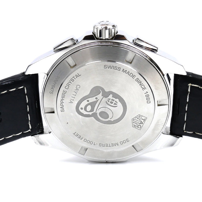 TAG HEUER タグホイヤー アクアレーサー 腕時計 電池式 CAY111A クロノ メンズ【中古】