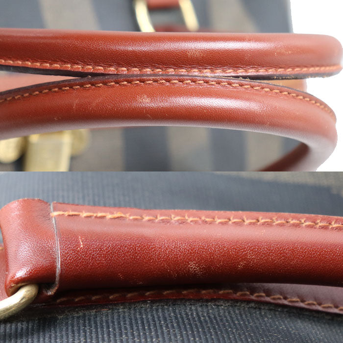 FENDI フェンディ ペカン ボストンバッグ カーキ ブラウン レディース【中古】