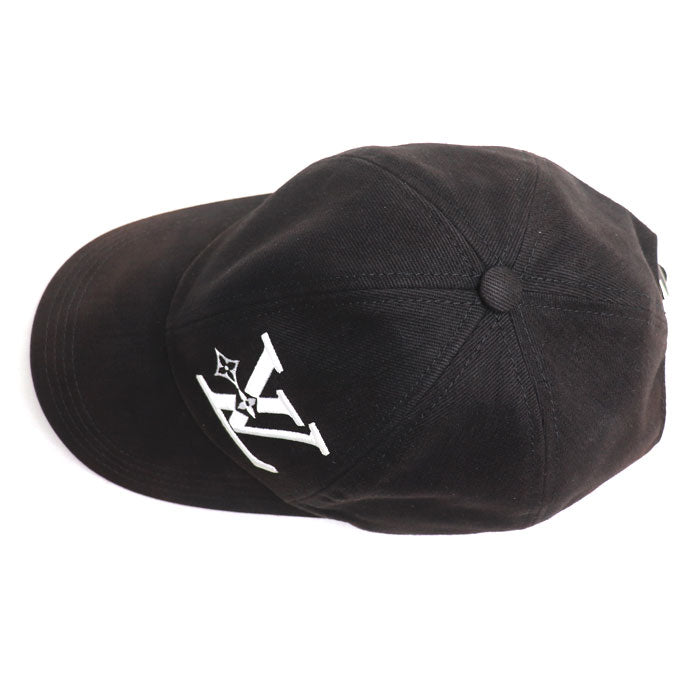 LOUIS VUITTON ルイ・ヴィトン LV スマッシュ キャップ ブラック M7608M WA2244 M ユニセックス【中古】