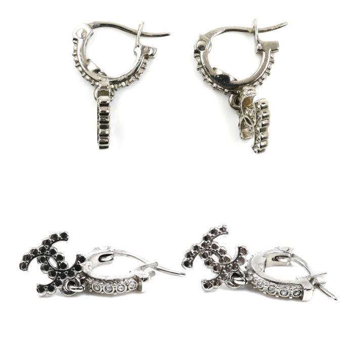 CHANEL シャネル ココマーク　ラインストーン ピアス 3.3g レディース【中古】