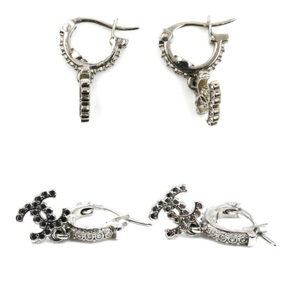 CHANEL シャネル ココマーク　ラインストーン ピアス 3.3g レディース【中古】