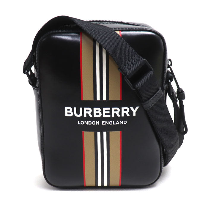 BURBERRY バーバリー THORNTON ショルダーバッグ ブラック 8030016 ノバチェック ユニセックス【中古】【美品】