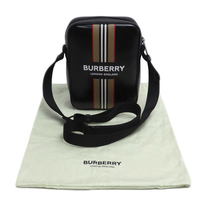 BURBERRY バーバリー THORNTON ショルダーバッグ ブラック 8030016 ノバチェック ユニセックス【中古】【美品】