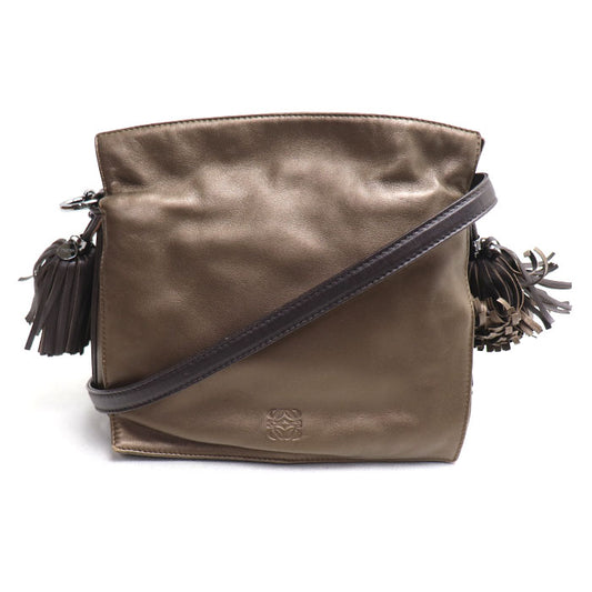 LOEWE ロエベ フラメンコ レザー 2Wayショルダーバッグ ブラウン レディース【中古】