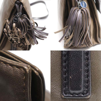 LOEWE ロエベ フラメンコ レザー 2Wayショルダーバッグ ブラウン レディース【中古】