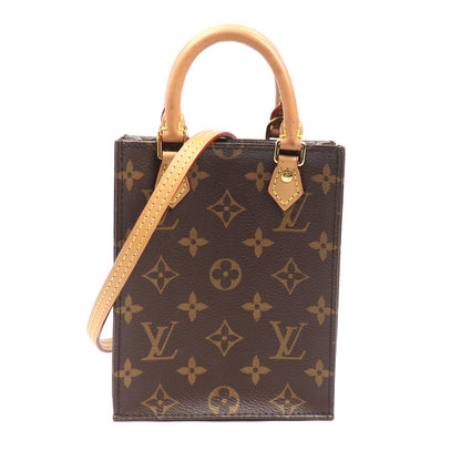 LOUIS VUITTON ルイ・ヴィトン プティット サックプラ 2Wayショルダーバッグ モノグラム ブラウン M69442 IC レディース【中古】