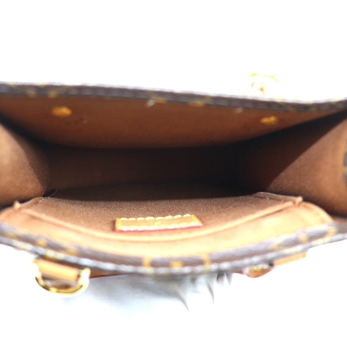 LOUIS VUITTON ルイ・ヴィトン プティット サックプラ 2Wayショルダーバッグ モノグラム ブラウン M69442 IC レディース【中古】