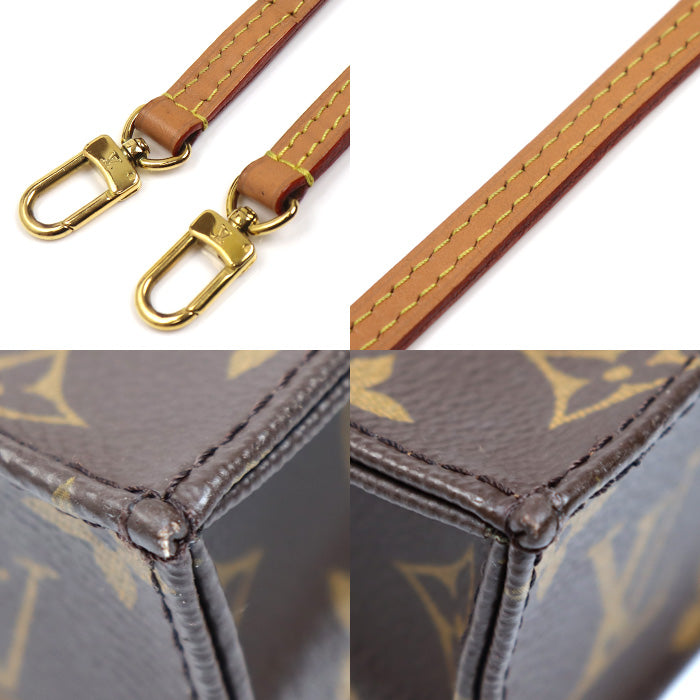 LOUIS VUITTON ルイ・ヴィトン プティット サックプラ 2Wayショルダーバッグ モノグラム ブラウン M69442 IC レディース【中古】