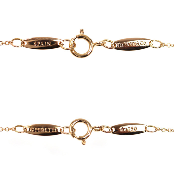 TIFFANY&Co. ティファニー K18PG ピンクゴールド オープンハート ネックレス 60957428 1.6g 41cm レディース【中古】【美品】