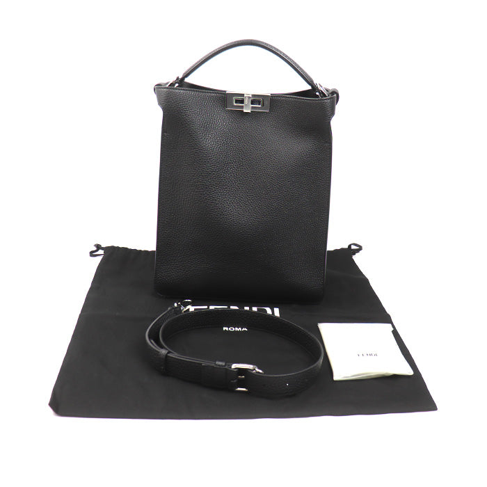 FENDI フェンディ ピーカブー X-Lite スモール 2Wayショルダーバッグ ブラック 7VA611 AH8Z F0GXN レディース【中古】【美品】