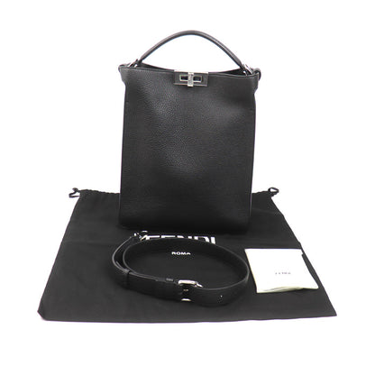 FENDI フェンディ ピーカブー X-Lite スモール 2Wayショルダーバッグ ブラック 7VA611 AH8Z F0GXN レディース【中古】【美品】