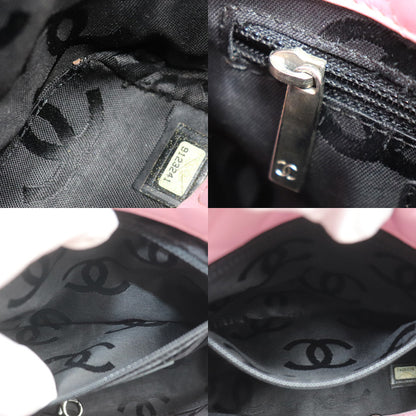 CHANEL シャネル カンボンライン スモール トートバッグ ピンク ブラック レディース【中古】