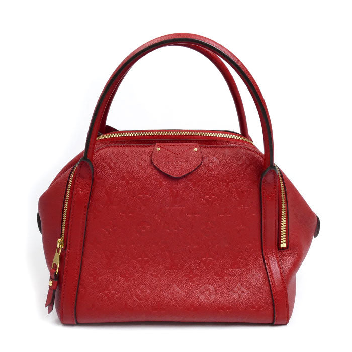 LOUIS VUITTON ルイ・ヴィトン マレMM ハンドバッグ モノグラム・アンプラント レッド M41190 AR2124 レディース【中古】