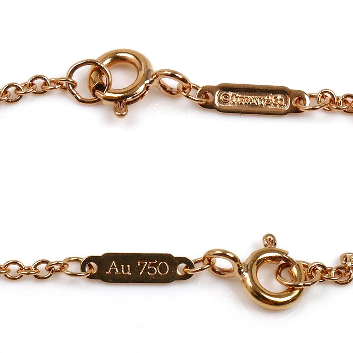 TIFFANY&Co. ティファニー K18PG ピンクゴールド 1837インターロッキング サークル ブレスレット 4.4g 15/16.5/17.5cm レディース【中古】【美品】