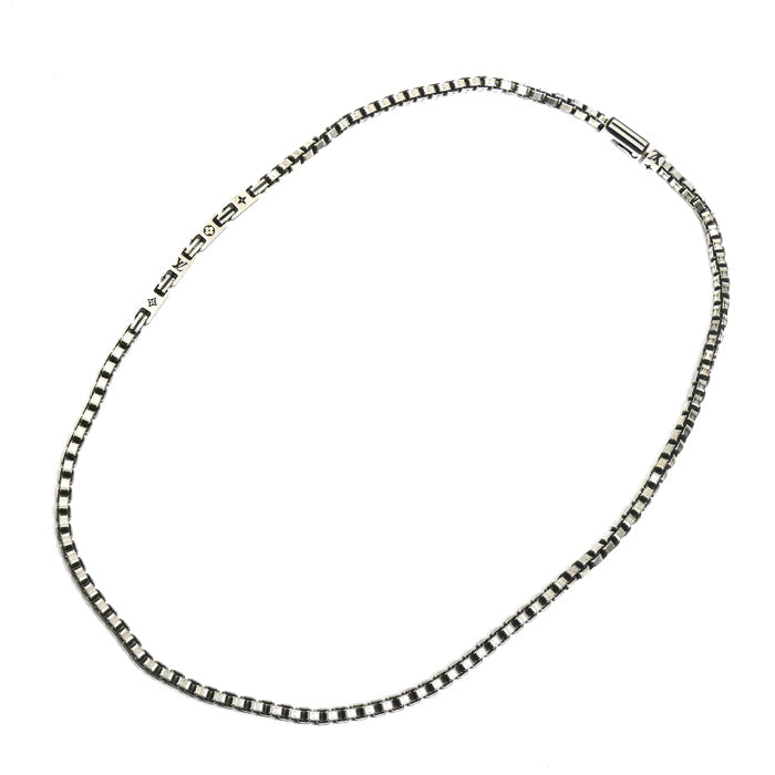 LOUIS VUITTON ルイ・ヴィトン シルバー925 LV テーラー ネックレス M02027 VA0275 57.0g 56cm メンズ【中古】