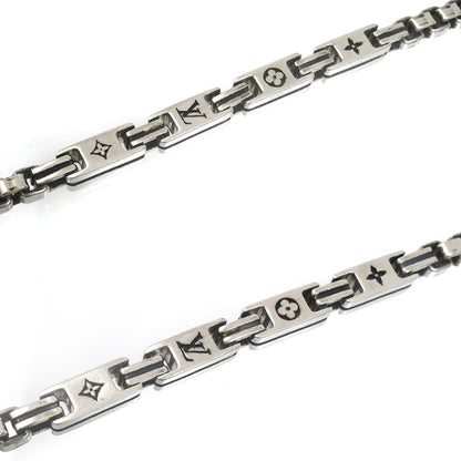 LOUIS VUITTON ルイ・ヴィトン シルバー925 LV テーラー ネックレス M02027 VA0275 57.0g 56cm メンズ【中古】