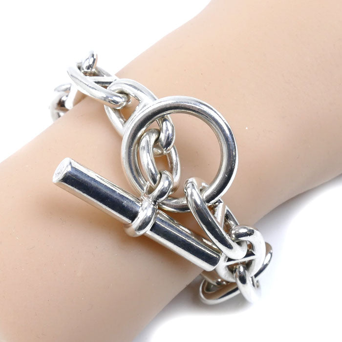 HERMES エルメス シルバー925 シェーヌダンクルGM 13コマ ブレスレット 69.6g 20.5cm ユニセックス【中古】