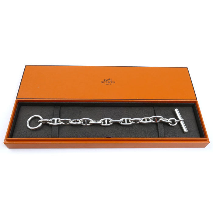 HERMES エルメス シルバー925 シェーヌダンクルGM 13コマ ブレスレット 69.6g 20.5cm ユニセックス【中古】