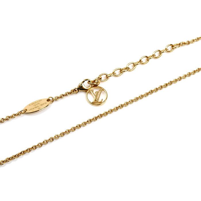 LOUIS VUITTON ルイ・ヴィトン メタル エセンシャル V ネックレス M61083 OB1212 9.7g 41～46cm レディース【中古】
