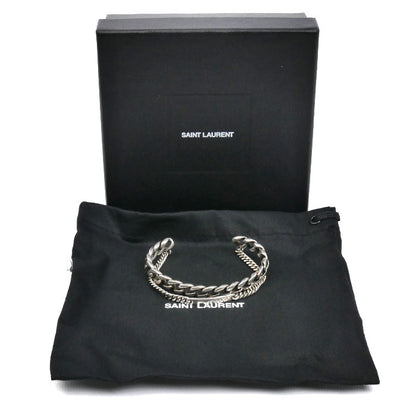 SAINT LAURENT サンローラン メタル ダブルカフ ブレスレット 24.6g ユニセックス【中古】