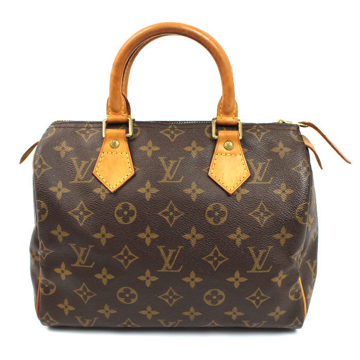 LOUIS VUITTON ルイ・ヴィトン スピーディ25 ハンドバッグ モノグラム ブラウン M41528 SP0062 レディース【中古】