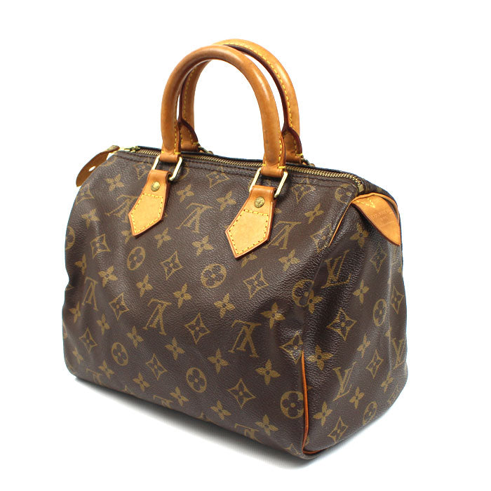 LOUIS VUITTON ルイ・ヴィトン スピーディ25 ハンドバッグ モノグラム ブラウン M41528 SP0062 レディース【中古】