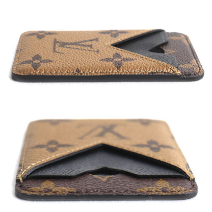 LOUIS VUITTON ルイ・ヴィトン ポルト カルト・マグネット カードケース モノグラム・リバース ブラウン ブラック M25654 BC3215 ユニセックス【中古】