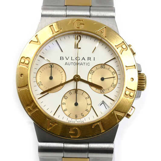 BVLGARI ブルガリ ディアゴノ スポーツ クロノグラフ 腕時計 自動巻き CH35SG メンズ【中古】