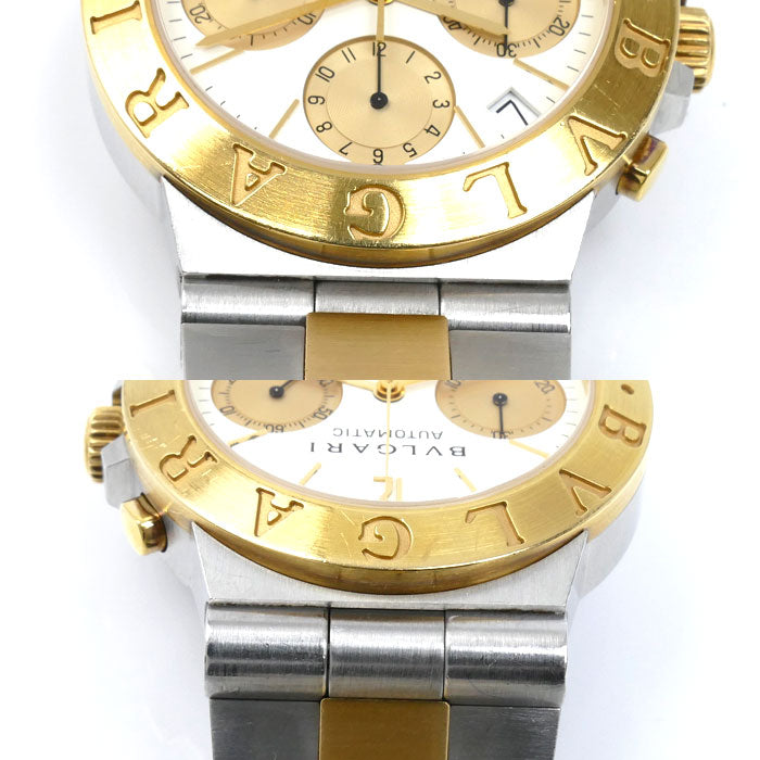 BVLGARI ブルガリ ディアゴノ スポーツ クロノグラフ 腕時計 自動巻き CH35SG メンズ【中古】