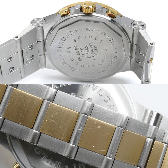 BVLGARI ブルガリ ディアゴノ スポーツ クロノグラフ 腕時計 自動巻き CH35SG メンズ【中古】