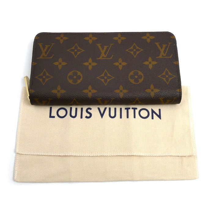 LOUIS VUITTON ルイ・ヴィトン ジッピー・ウォレット 長財布 ラウンドファスナー モノグラム ブラウン M41896 IC レディース【中古】【極美品】
