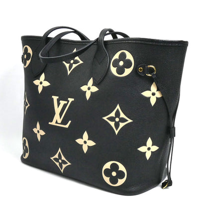 LOUIS VUITTON ルイ・ヴィトン ネヴァーフル MM トートバッグ モノグラム・アンプラント ブラック M58907 IC レディース【中古】【美品】