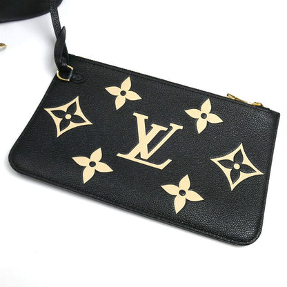 LOUIS VUITTON ルイ・ヴィトン ネヴァーフル MM トートバッグ モノグラム・アンプラント ブラック M58907 IC レディース【中古】【美品】
