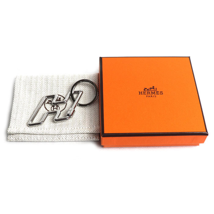 HERMES エルメス H トゥ スピード キーリング シルバー レディース