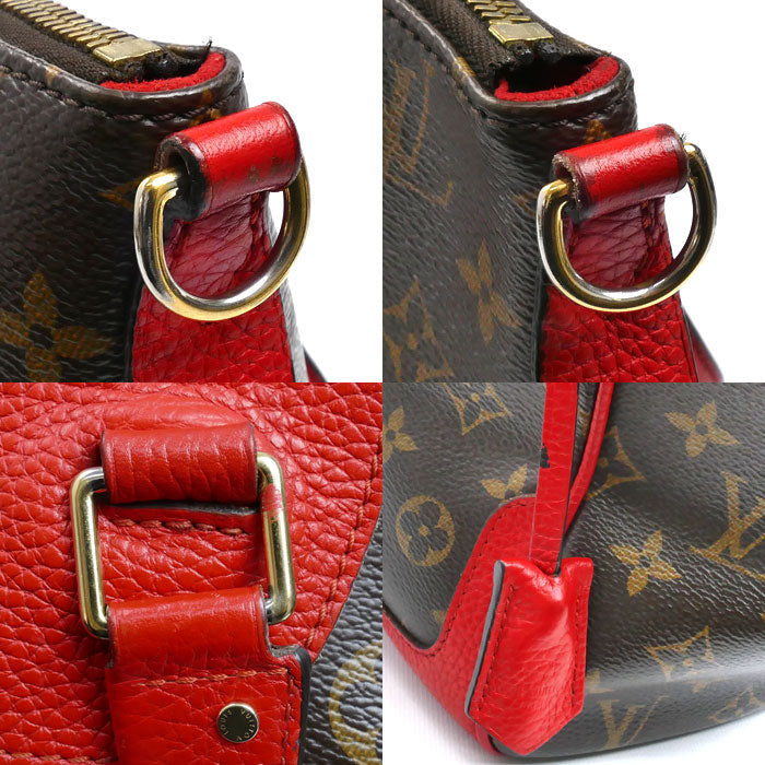 LOUIS VUITTON ルイ・ヴィトン エストレーラ MM トートバッグ モノグラム ブラウン レッド M51193 SR4174 レディース【中古】