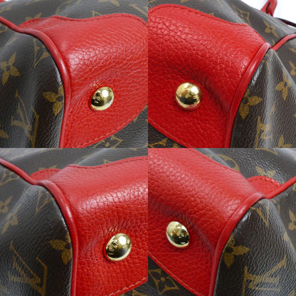 LOUIS VUITTON ルイ・ヴィトン エストレーラ MM トートバッグ モノグラム ブラウン レッド M51193 SR4174 レディース【中古】