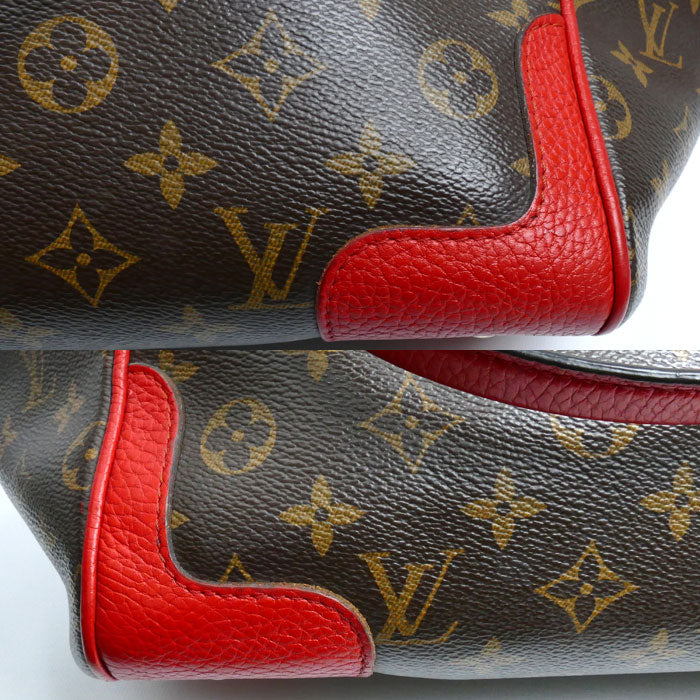 LOUIS VUITTON ルイ・ヴィトン エストレーラ MM トートバッグ モノグラム ブラウン レッド M51193 SR4174 レディース【中古】