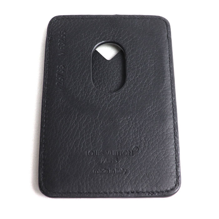 LOUIS VUITTON ルイ・ヴィトン ポルト カルト・マグネット カードケース モノグラム・シャドウ ブラック M26738 ME3255 ユニセックス【中古】